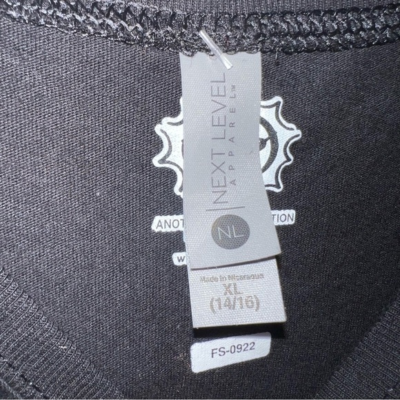 3/$25 🍄 Fifth Sun Black 'Happy Meowoween' Cat Tee Girls NWT Size XL 14-16 - Picture 3 of 7